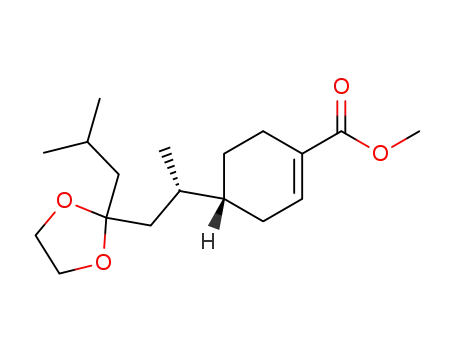 (R)-4-[(S)-2-(2-Isobutyl-[1,3]dioxolan-2-yl)-1-methyl-ethyl]-cyclohex-1-enecarboxylic acid methyl ester