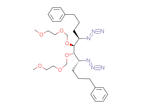 2,5-diazido-3,4-O-bis[(2-methoxyethoxy)methyl]-1,6-bis(2-phenyethyl)-1,2,5,6-tetradeoxy-D-iditol