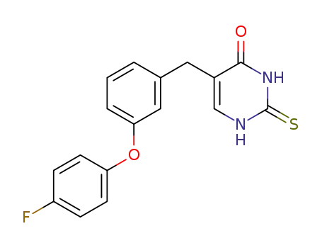 4(1H)-Pyrimidinone,
5-[[3-(4-fluorophenoxy)phenyl]methyl]-2,3-dihydro-2-thioxo-