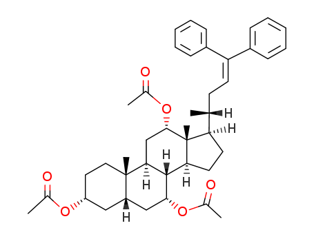 3,12-Bis(acetyloxy)-24,24-diphenylchol-23-en-7-yl acetate cas  51102-05-7