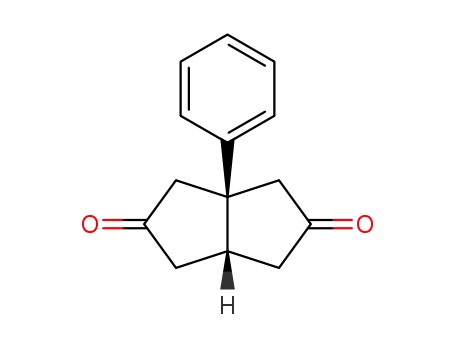 (+/-)-(1S<sup>*</sup>,5R<sup>*</sup>)-1-phenylbicyclo<3.3.0>octane-3,7-dione