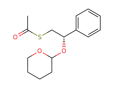 (S)-2-phenyl-2-tetrahydropyranyloxy-S-acetyl-1-ethanethiol