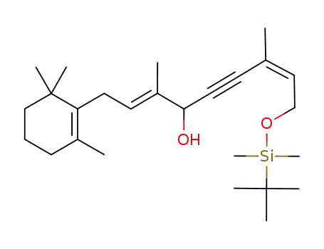 (2E,7Z)-9-(tert-Butyl-dimethyl-silanyloxy)-3,7-dimethyl-1-(2,6,6-trimethyl-cyclohex-1-enyl)-nona-2,7-dien-5-yn-4-ol