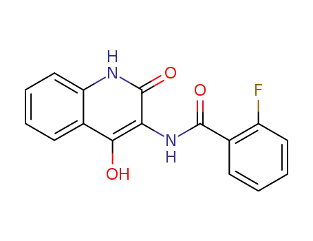 Benzamide, N-(1,2-dihydro-4-hydroxy-2-oxo-3-quinolinyl)-2-fluoro-