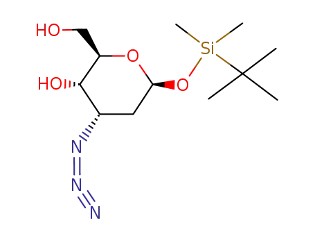 tert-butyldimethylsilyl 3-azido-2,3-dideoxy-β-D-ribo-hexopyranoside