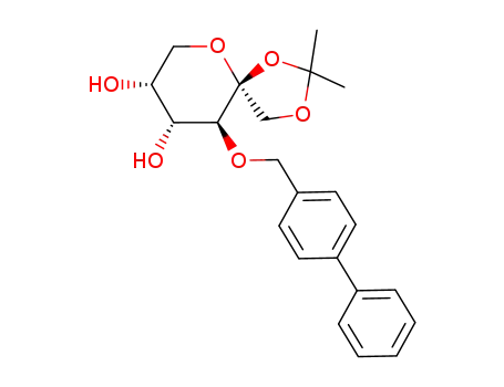 1,2-O-Isopropylidene-3-O-(p-phenylbenzyl)-β-D-fructopyranose