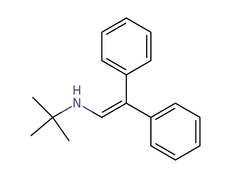 Molecular Structure of 55103-28-1 (1-tert.-Butylamino-2,2-diphenylethylen)