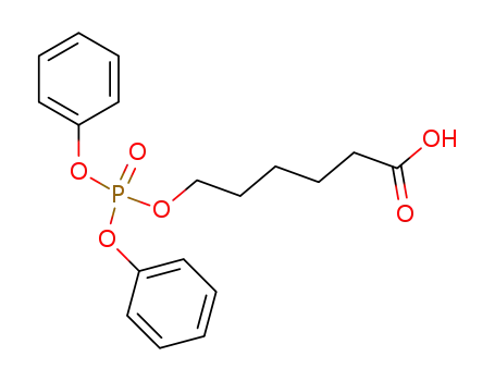 Molecular Structure of 174280-85-4 (6-(diphenoxyphosphoryloxy)hexanoic acid)