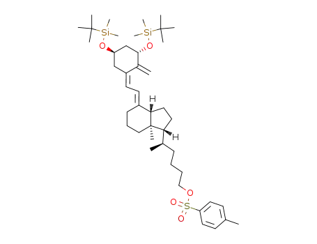Toluene-4-sulfonic acid (R)-5-{(1R,3aS,7aR)-4-[2-[(3S,5R)-3,5-bis-(tert-butyl-dimethyl-silanyloxy)-2-methylene-cyclohex-(Z)-ylidene]-eth-(E)-ylidene]-7a-methyl-octahydro-inden-1-yl}-hexyl ester
