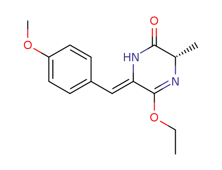(S)-5-Ethoxy-6-[1-(4-methoxy-phenyl)-meth-(Z)-ylidene]-3-methyl-3,6-dihydro-1H-pyrazin-2-one