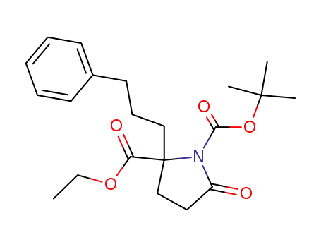 1,2-Pyrrolidinedicarboxylic acid, 5-oxo-2-(3-phenylpropyl)-,
1-(1,1-dimethylethyl) 2-ethyl ester
