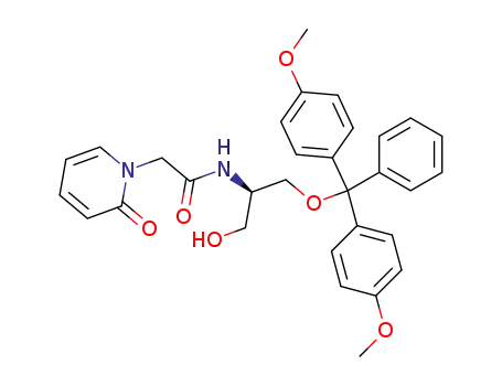 N-{(R)-2-[Bis-(4-methoxy-phenyl)-phenyl-methoxy]-1-hydroxymethyl-ethyl}-2-(2-oxo-2H-pyridin-1-yl)-acetamide