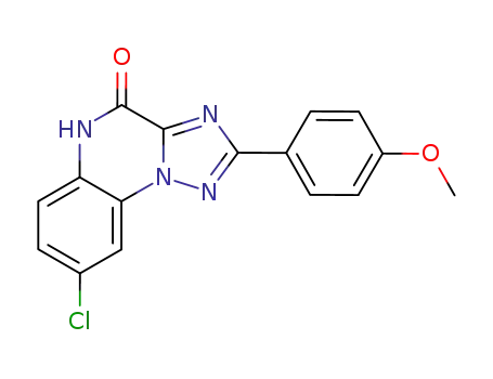 [1,2,4]Triazolo[1,5-a]quinoxalin-4(5H)-one,
8-chloro-2-(4-methoxyphenyl)-