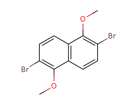 Molecular Structure of 91394-96-6 (2,6-Dibromo-1,5-dimethoxynaphthalene)