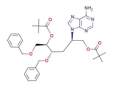 2,2-Dimethyl-propionic acid (2R,4S,5R)-2-(6-amino-purin-9-yl)-4,6-bis-benzyloxy-5-(2,2-dimethyl-propionyloxy)-hexyl ester