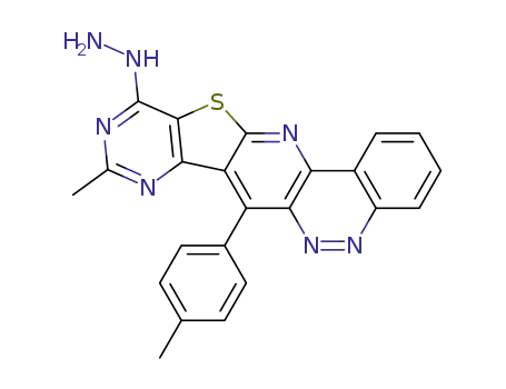(9-Methyl-7-p-tolyl-12-thia-5,6,8,10,13-pentaaza-indeno[1,2-b]phenanthren-11-yl)-hydrazine