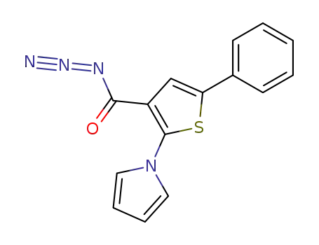 5-Phenyl-2-pyrrol-1-yl-thiophene-3-carbonyl azide