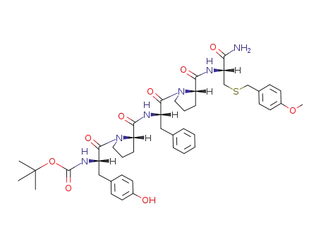 [(S)-2-[(S)-2-((S)-1-Benzyl-2-{(S)-2-[(R)-1-carbamoyl-2-(4-methoxy-benzylsulfanyl)-ethylcarbamoyl]-pyrrolidin-1-yl}-2-oxo-ethylcarbamoyl)-pyrrolidin-1-yl]-1-(4-hydroxy-benzyl)-2-oxo-ethyl]-carbamic acid tert-butyl ester