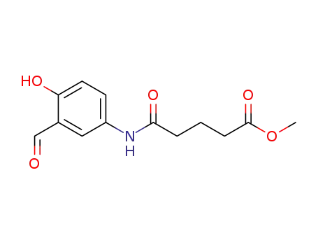 Molecular Structure of 134578-05-5 (methyl-4-(3-formyl-4-hydroxyphenylaminocarbonyl)butanoate)