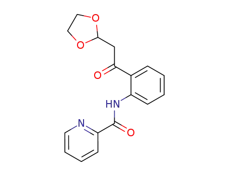 N-[2-([1,3]-dioxolan-2-yl-acetyl)-phenyl]pyridine-2-carboxylic acid amide
