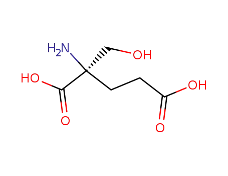 Molecular Structure of 380429-39-0 (L-Glutamic acid, 2-(hydroxymethyl)-)