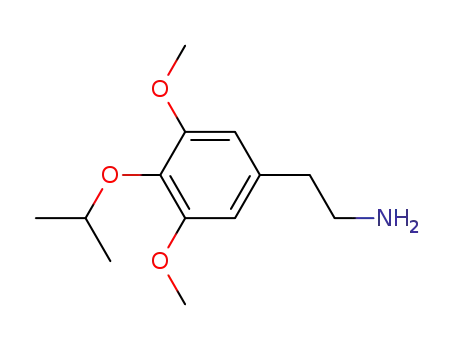 Molecular Structure of 64778-72-9 (2-[3,5-dimethoxy-4-(propan-2-yloxy)phenyl]ethanamine)