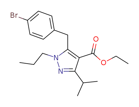 1H-Pyrazole-4-carboxylic acid,
5-[(4-bromophenyl)methyl]-3-(1-methylethyl)-1-propyl-, ethyl ester