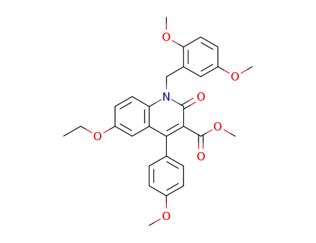methyl 4-(4-methoxyphenyl)1,2-dihydro-6-ethoxy-1-(2,5-dimethoxybenzyl)-2-oxoquinoline-3-carboxylate