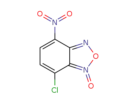 Molecular Structure of 18378-13-7 (7-chloro-4-nitro-2,1,3-benzoxadiazole 1-oxide)