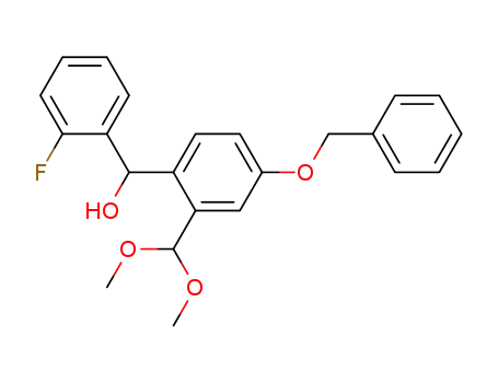 Benzenemethanol,
2-(dimethoxymethyl)-a-(2-fluorophenyl)-4-(phenylmethoxy)-