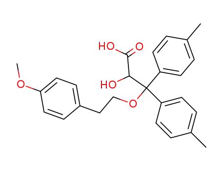 2-hydroxy-3-[2-(4-methoxy-phenyl)-ethoxy]-3,3-di-<i>p</i>-tolyl-propionic acid