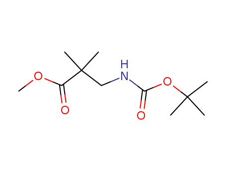 Propanoic acid, 3-[[(1,1-dimethylethoxy)carbonyl]amino]-2,2-dimethyl-,  methyl ester