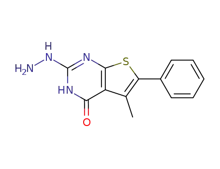 2-Hydrazino-5-methyl-6-phenyl-3H-thieno[2,3-d]pyrimidin-4-one