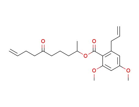 4,6-dimethoxy-2-(propen-1-yl)-benzoic acid (1-methyl-5-oxo-non-8-enyl)ester