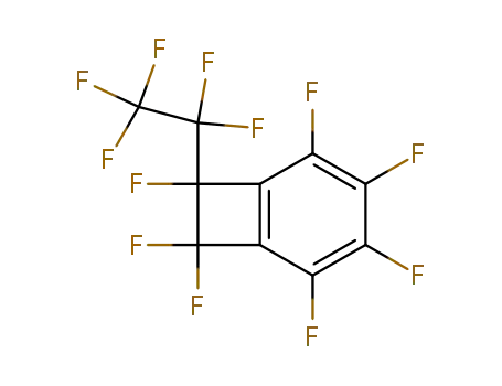 Molecular Structure of 98583-33-6 (Bicyclo[4.2.0]octa-1,3,5-triene,
2,3,4,5,7,7,8-heptafluoro-8-(pentafluoroethyl)-)
