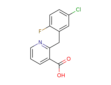 3-Pyridinecarboxylic acid, 2-[(5-chloro-2-fluorophenyl)methyl]-