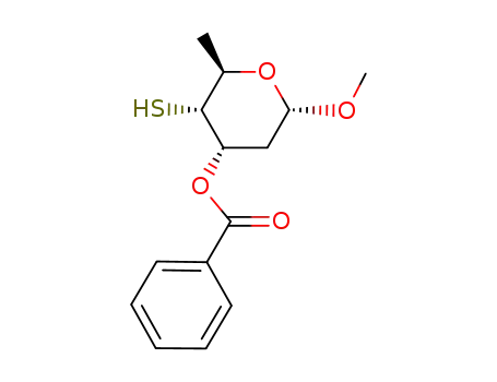 methyl 3-O-benzoyl-2,6-dideoxy-4-thio-α-D-ribo-hexopyranoside