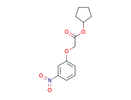Molecular Structure of 205694-08-2 (cyclopentyl 2-(3-nitrophenoxy)acetate)