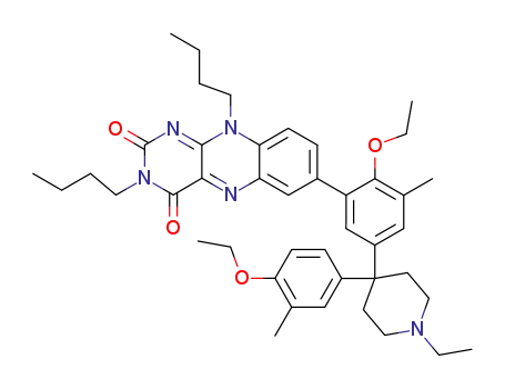 3,10-Dibutyl-7-{2-ethoxy-5-[4-(4-ethoxy-3-methyl-phenyl)-1-ethyl-piperidin-4-yl]-3-methyl-phenyl}-10H-benzo[g]pteridine-2,4-dione