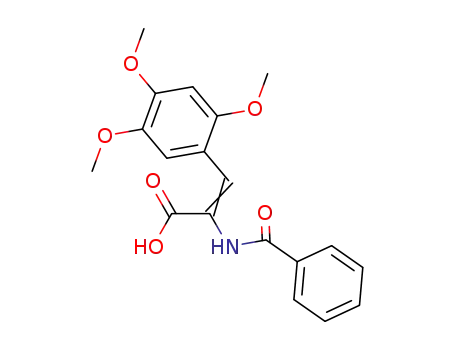 Molecular Structure of 22892-38-2 (α-benzoylamino-2,4,5-trimethoxy-cinnamic acid)