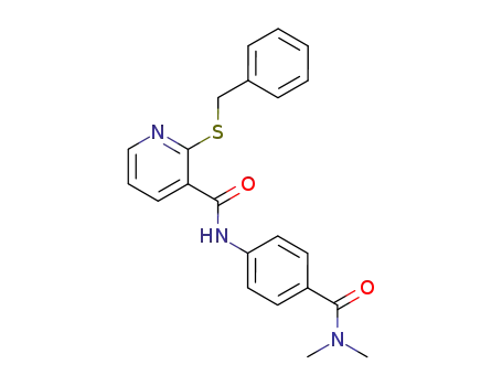 2-Benzylsulfanyl-N-(4-dimethylcarbamoyl-phenyl)-nicotinamide