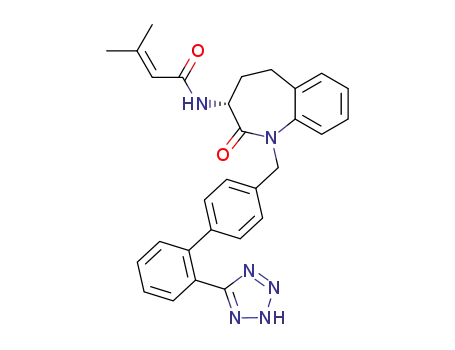 3-Methyl-N-[2,3,4,5-tetrahydro-2-oxo-1-[[2'-(1H-tetrazol-5-yl)[1,1'-biphenyl]-4-yl]methyl]-1H-1-benzazepin-3(R)-yl]but-2-eneamide