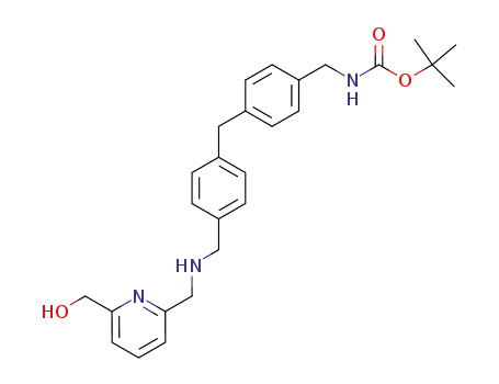 [4-(4-{[(6-Hydroxymethyl-pyridin-2-ylmethyl)-amino]-methyl}-benzyl)-benzyl]-carbamic acid tert-butyl ester
