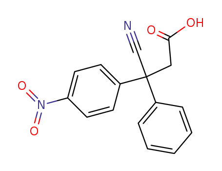 3-Cyano-3-(4-nitro-phenyl)-3-phenyl-propionic acid