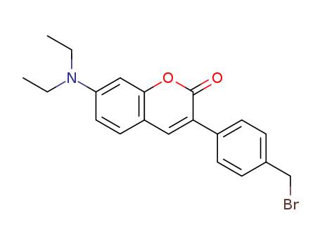 2H-1-Benzopyran-2-one, 3-[4-(bromomethyl)phenyl]-7-(diethylamino)-