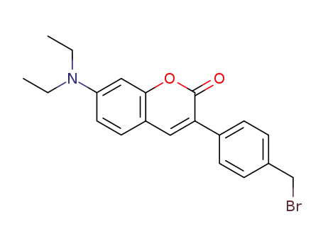 Molecular Structure of 177093-58-2 (3-[4-(BROMOMETHYL)PHENYL]-7-(DIETHYLAMIN)