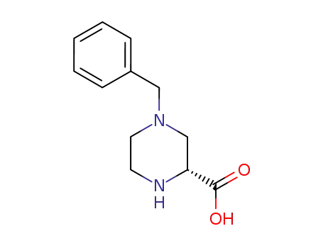 Molecular Structure of 137442-19-4 ((R)-4-benzylpiperazine-2-carboxylic acid)