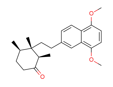(2R,3S,4R)-3-[2-(5,8-Dimethoxy-naphthalen-2-yl)-ethyl]-2,3,4-trimethyl-cyclohexanone