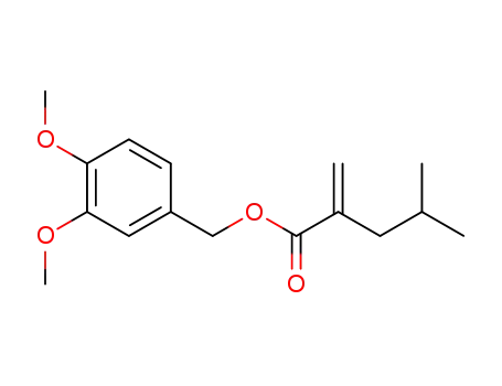 4-Methyl-2-methylene-pentanoic acid 3,4-dimethoxy-benzyl ester