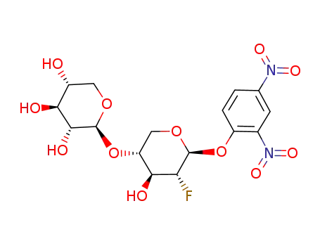 Molecular Structure of 156271-23-7 (2',4'-dinitrophenyl 2-deoxy-2-fluoro-beta-xylobioside)